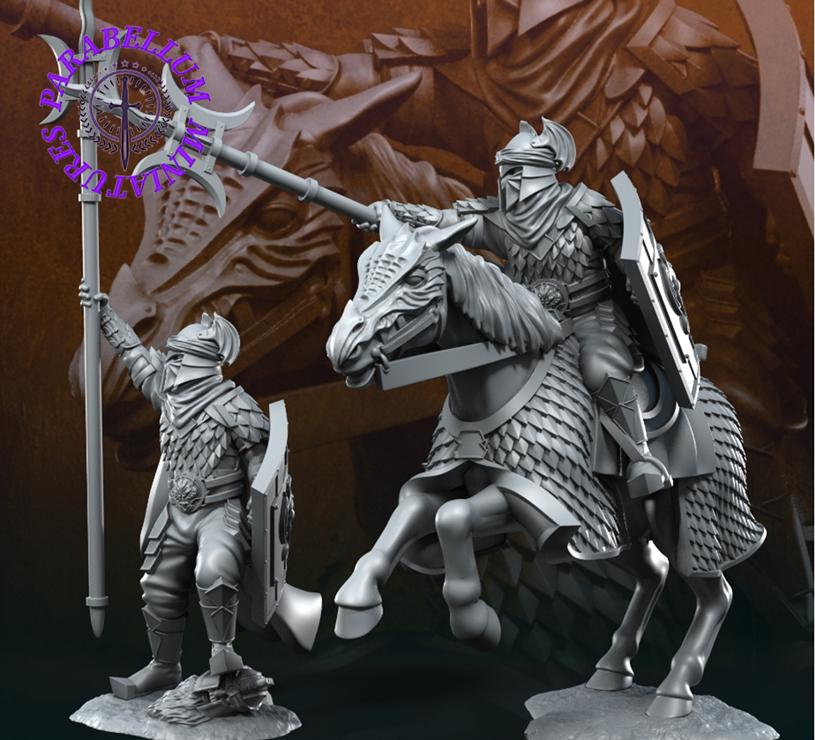 Dragon Army Captain foot and mounted