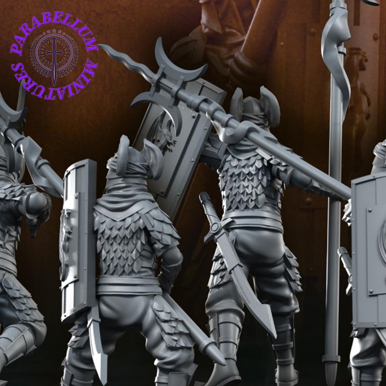 Dragon Army warriors with long spear