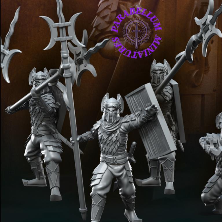 Dragon Army warriors with long spear