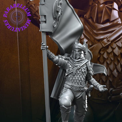 Dragon Army warrior with Banner