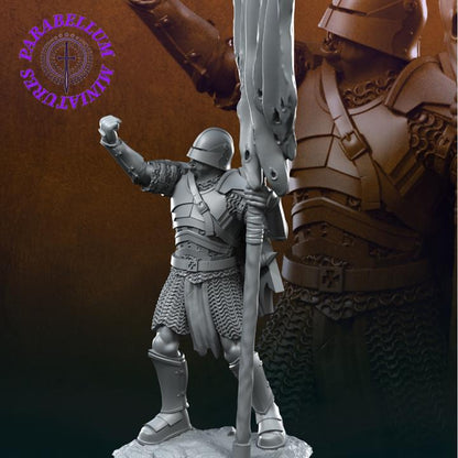 Bloody handed orc with banner