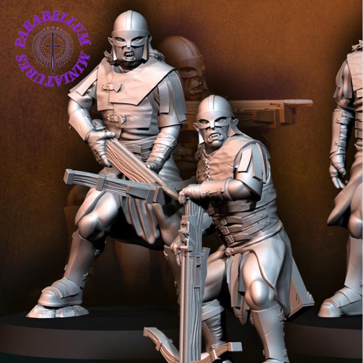 Bloody handed orc with crossbow