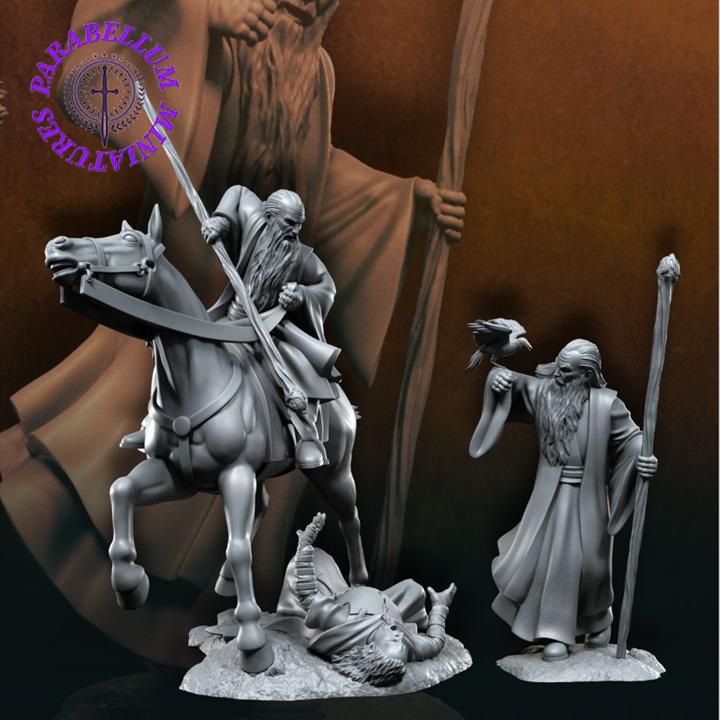 Bloody handed orc mage foot and mounted
