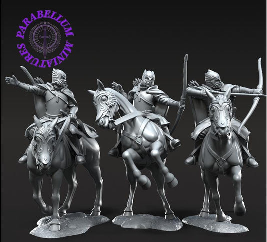 Grey Castle Court Guards mounted