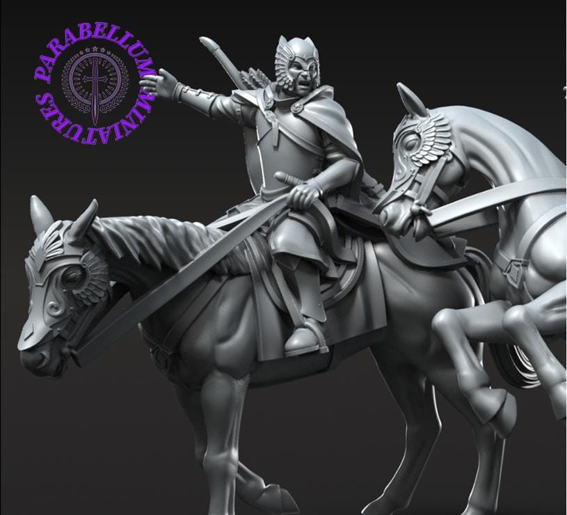 Grey Castle Court Guards mounted