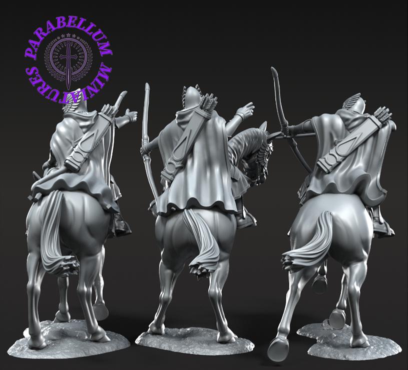 Grey Castle Court Guards mounted
