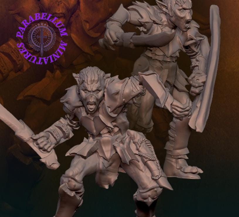 Goblins with sword and shield