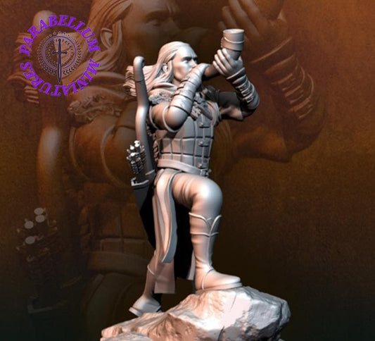 Wood elf with horn