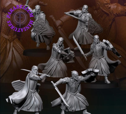 Armoured wood elves with sword