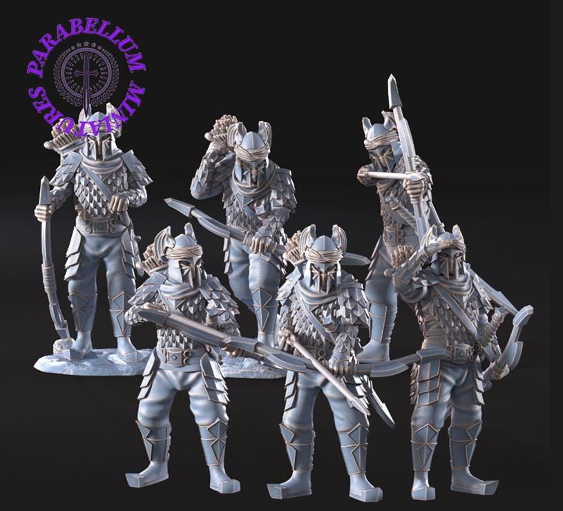Dragon Army warriors with bow