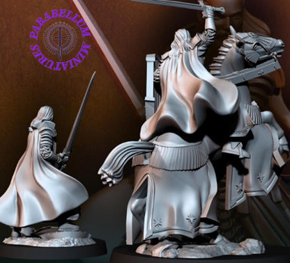 High Human King without helmet - foot and mounted