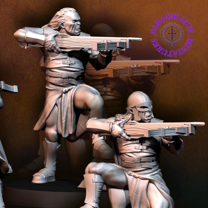 Bloody handed orc with crossbow