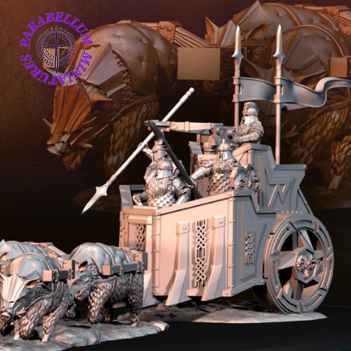 Silver Goat dwarf chariot