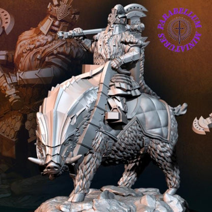 Silver Goat dwarf Iron Lord foot and mounted