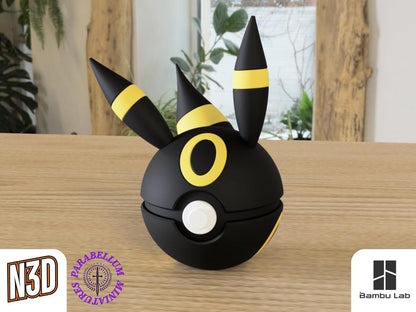 Eevee, Jolteon, Vaporeon, Flareon, Espeon, Umbreon, Leafeon, Glaceon and Sylveon Character CritterBall Series Designed by N3D