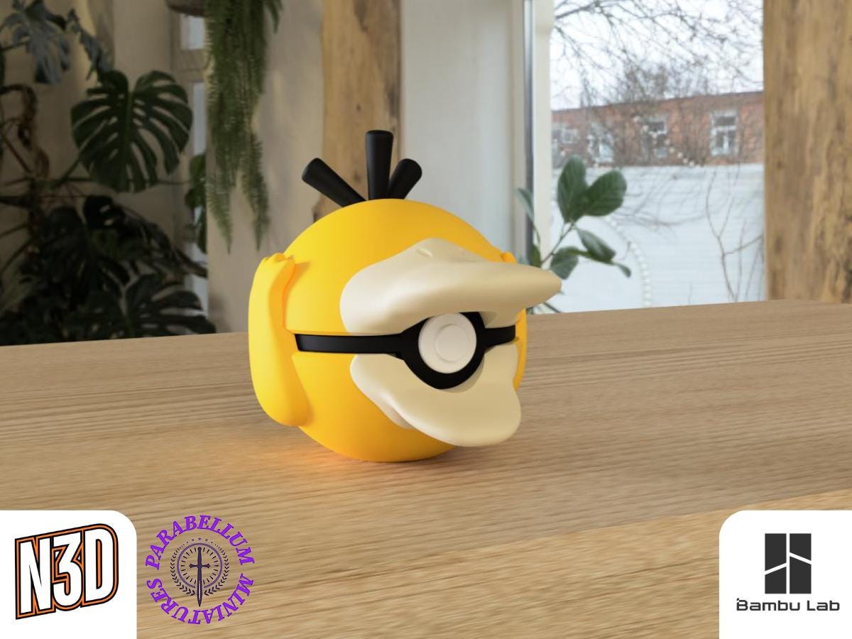 Psyduck And Golduck Evolution Line, Character CritterBall Series Designed by N3D
