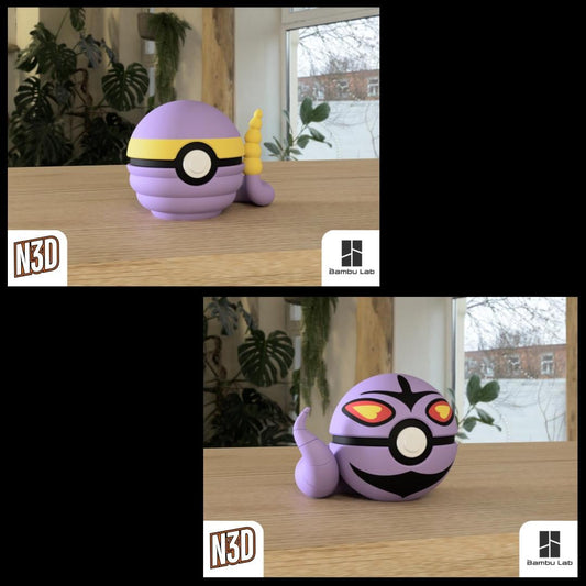 Ekans & Arbok Evolution Line, Character CritterBall Series Designed by N3D