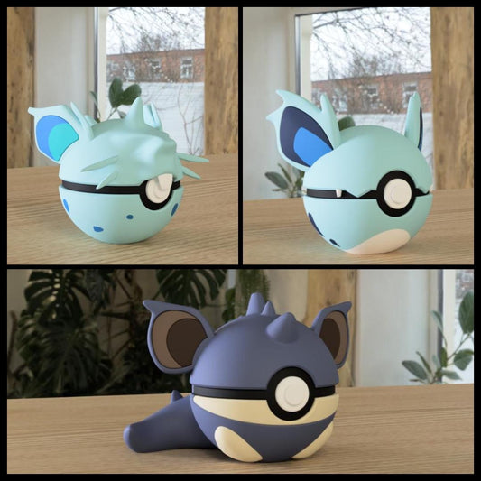 Nidoran, Nidorina and Nidoqueen Evolution Line, Character CritterBall Series Designed by N3D
