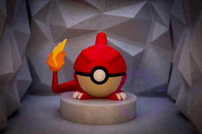 Charmander, Charmeleon & Charizard Evolution Line, Character CritterBall Series Designed by N3D