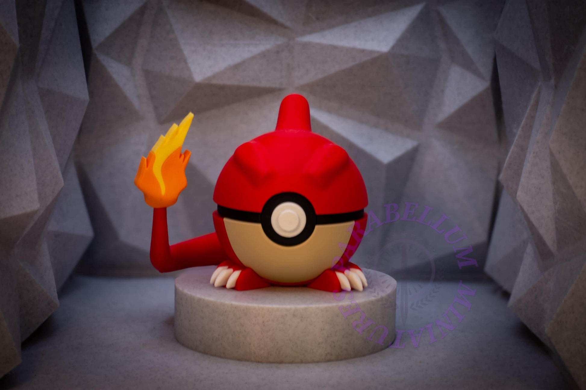 Charmander, Charmeleon & Charizard Evolution Line, Character CritterBall Series Designed by N3D