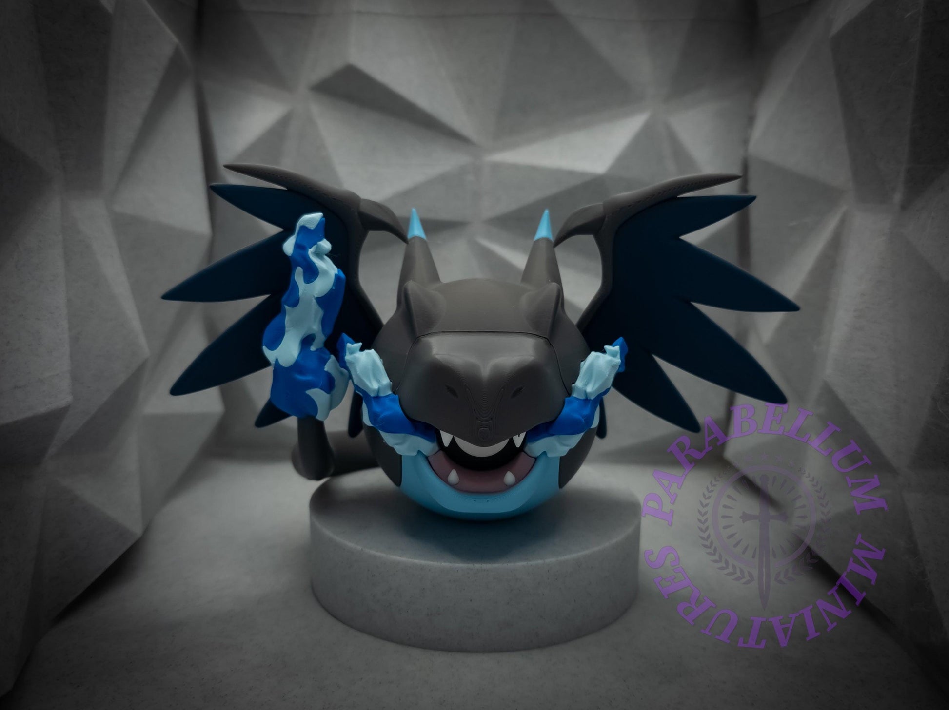 mega charizard x poeball with tail