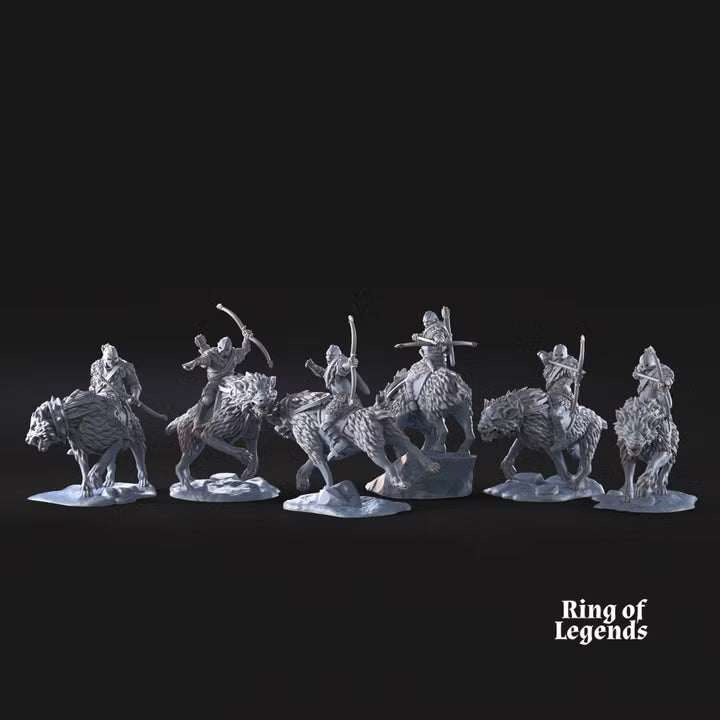 6x Morlok warg riders with bow