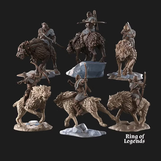 6x Morlok warg riders with bow