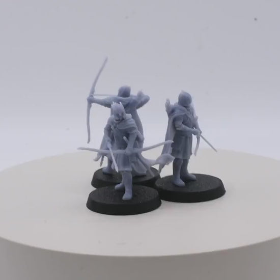 3x Grey Castle guard with long bow