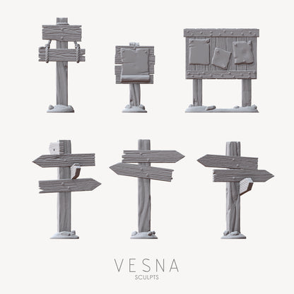 Shop and pub signs 32mm, 28mm, 15mm Scale