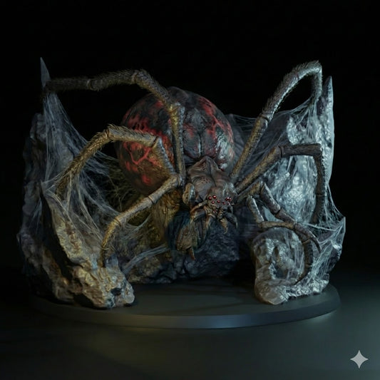 Spider Queen Miniature – 28mm Fantasy Resin Model by Navarette Studios
